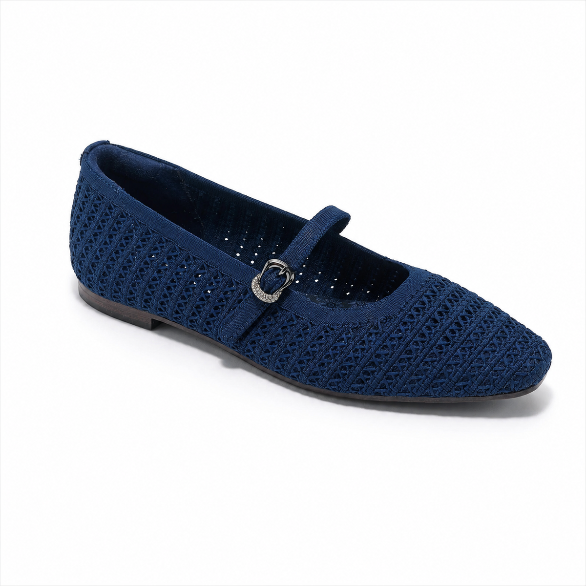 Women's Breathable Knit Mary Jane Flats Shoes