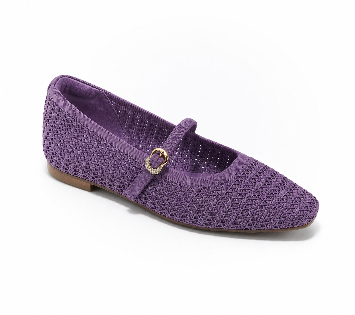 Women's Breathable Knit Mary Jane Flats Shoes