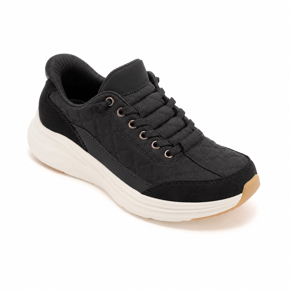 Women’s Comfy Quilted Platform Walking Sneakers