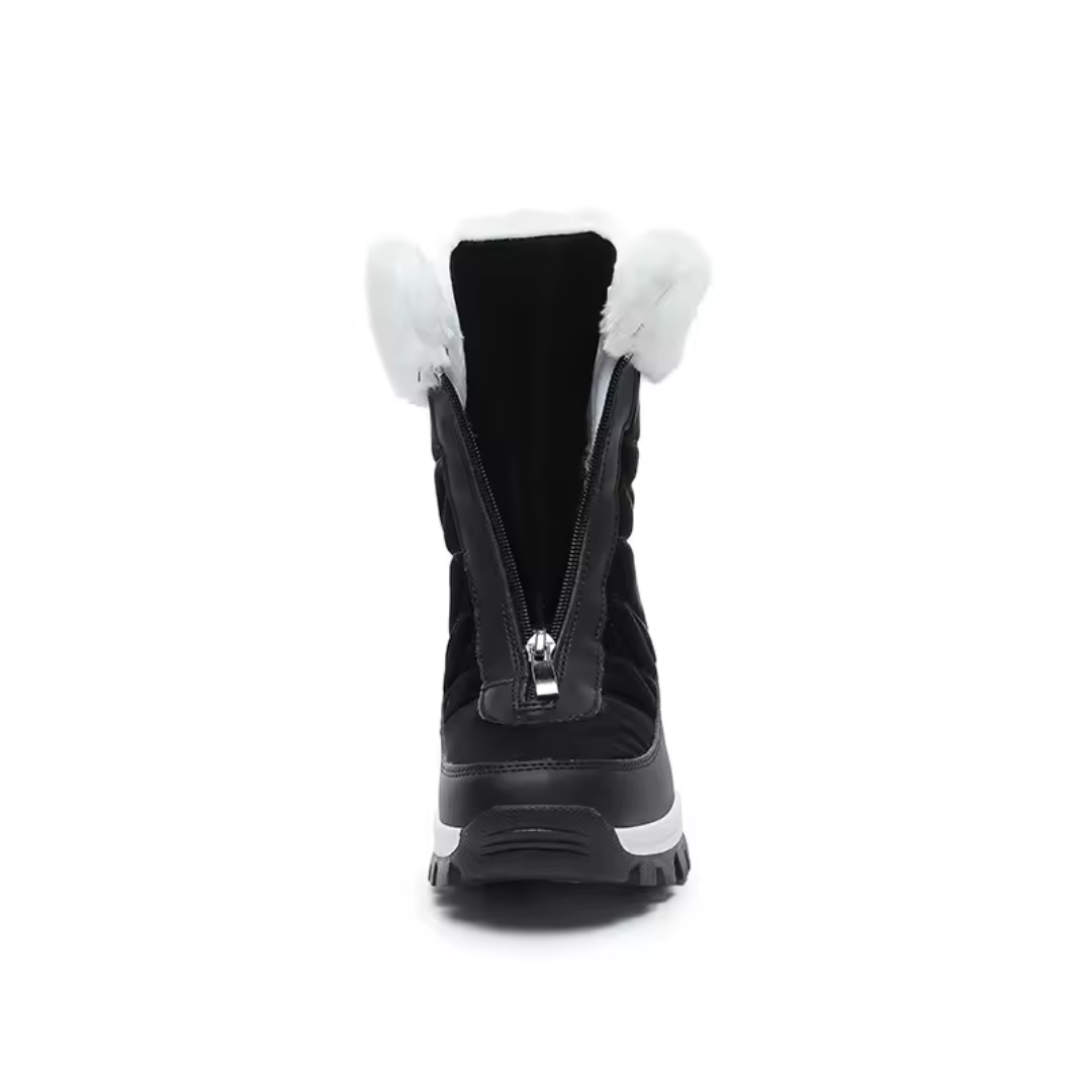 Women’s Cozy Winter Snow Boots – Plush Warmth, Non-Slip Grip & Easy Zipper Design
