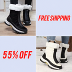 Women’s Cozy Winter Snow Boots – Plush Warmth, Non-Slip Grip & Easy Zipper Design